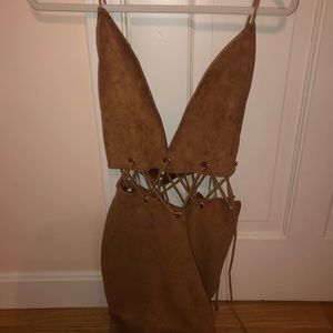 Sabo skirt tan dress. Worn once.